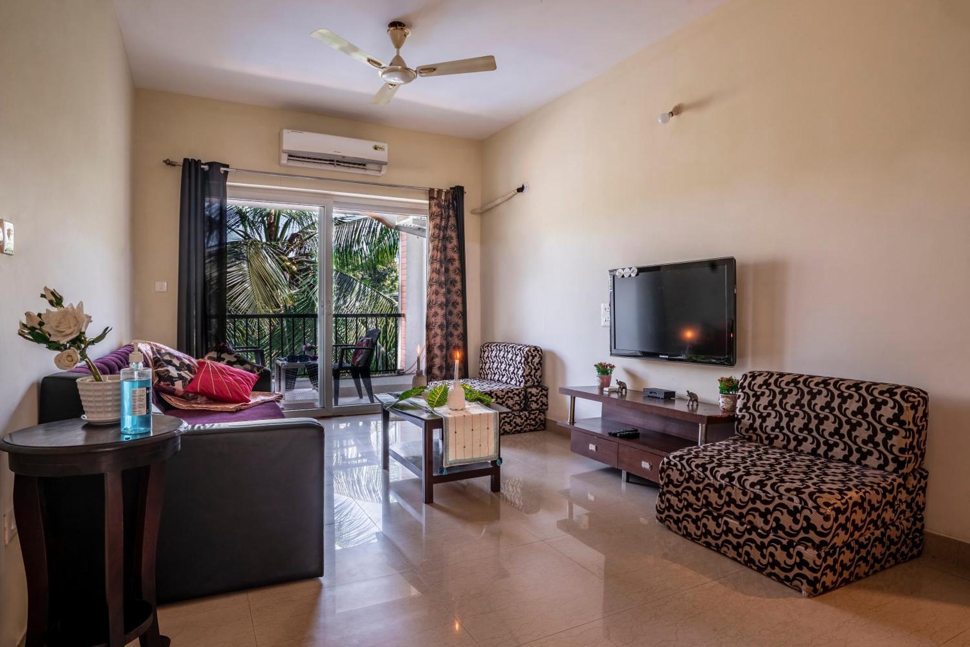 Goa Chillout Apartment - 1Bhk, Baga Eksteriør billede